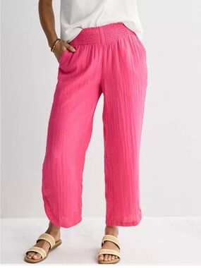 Kohls Sonoma Hot Pink Slip on Waist Pants